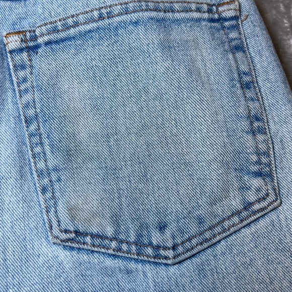 Wrangler Blue Jeans Mens 32x34 Denim Relaxed Fit Denim Straight Leg Y2K Distress - Picture 11 of 16